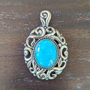 Carolyn Pollack Sterling Silver Amazonite Pendant